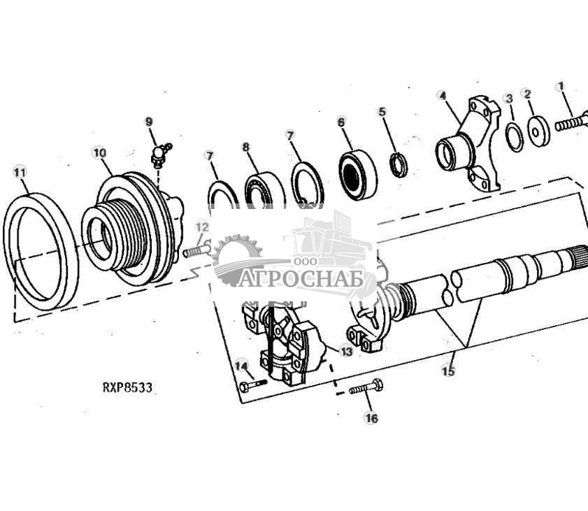 Rear Axle Drive Shaft, PST 